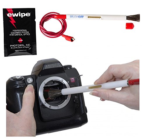 BrushOFF Sensor Cleaning Brush - Professional DSLR & Mirrorless Camera Lens & Sensor Cleaner - Dust & Smudge Removal Tool for Photography & Videography - Perfect for Travel, Studio & Outdoor Shoots
