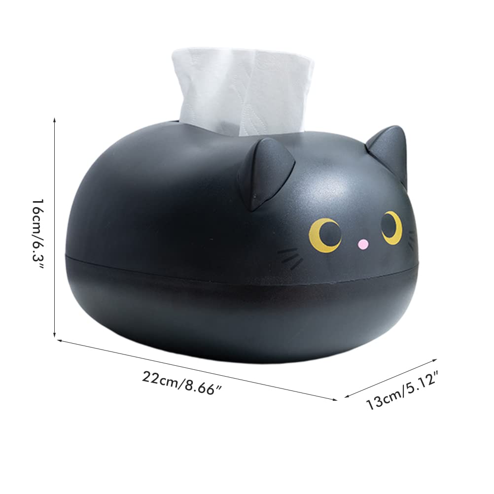 Cartoon Cat Tissue Box Cover - Cute Desktop Napkin Dispenser & Storage Container for Cat Lovers | Perfect for Home, Office Decor & Gift Idea