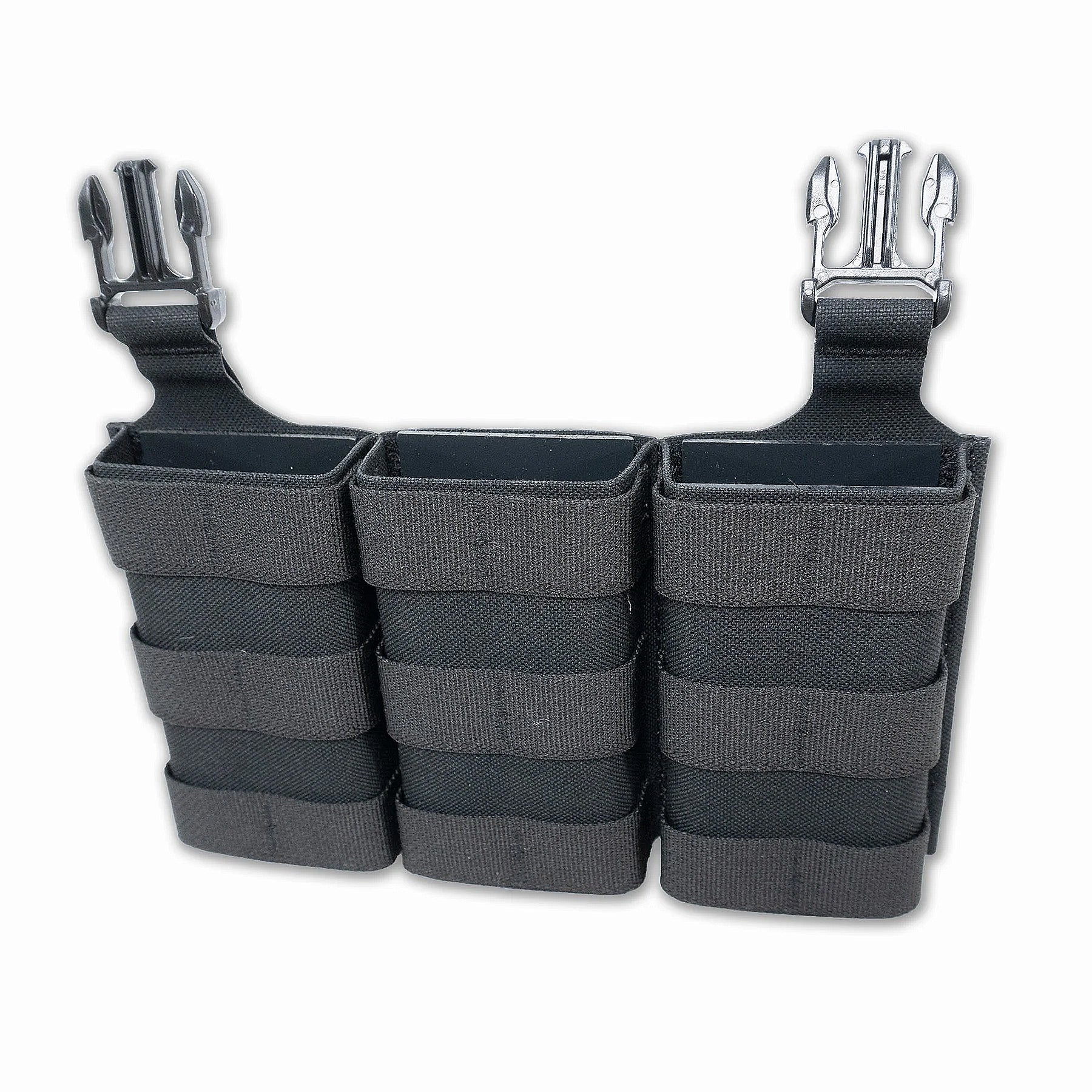 Esstac 5.56 Triple Daeodon Front Panel with 3 Rows of MOLLE Webbing - Tactical Plate Carrier Accessory for Military, Airsoft & Range Training