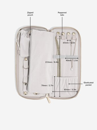 Premium Jewelry Roll Organizer - Travel Jewelry Case with Multiple Pockets for Necklaces, Rings & Earrings - Perfect for Travel, Gifts & Storage