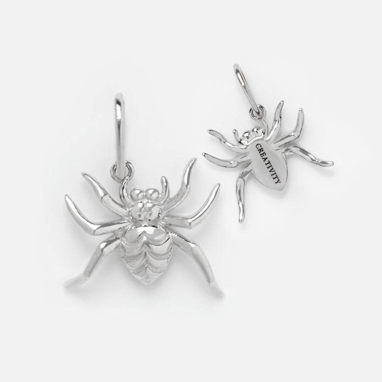 Solid Gold Nature Charm Pendant in 14K White Gold - Perfect for Necklaces, Bracelets & Gift Giving