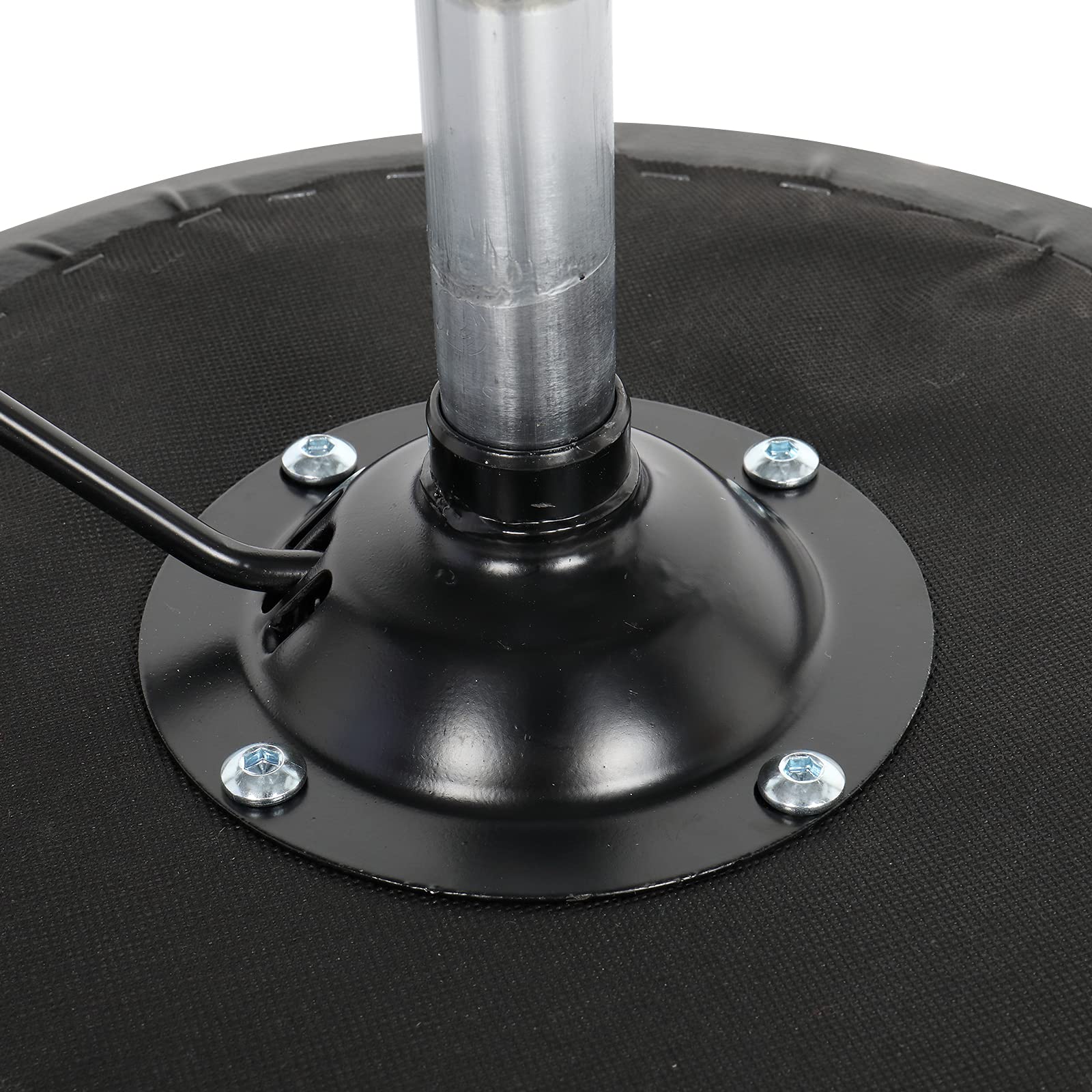 Winado 360° Swivel Adjustable Height Round Bar Stool - Modern PU Leather Counter Stool with Wheels for Kitchen, Dining Room, Bistro & Salon - Perfect for Breakfast Bars, Home Bars & Small Spaces (Black)