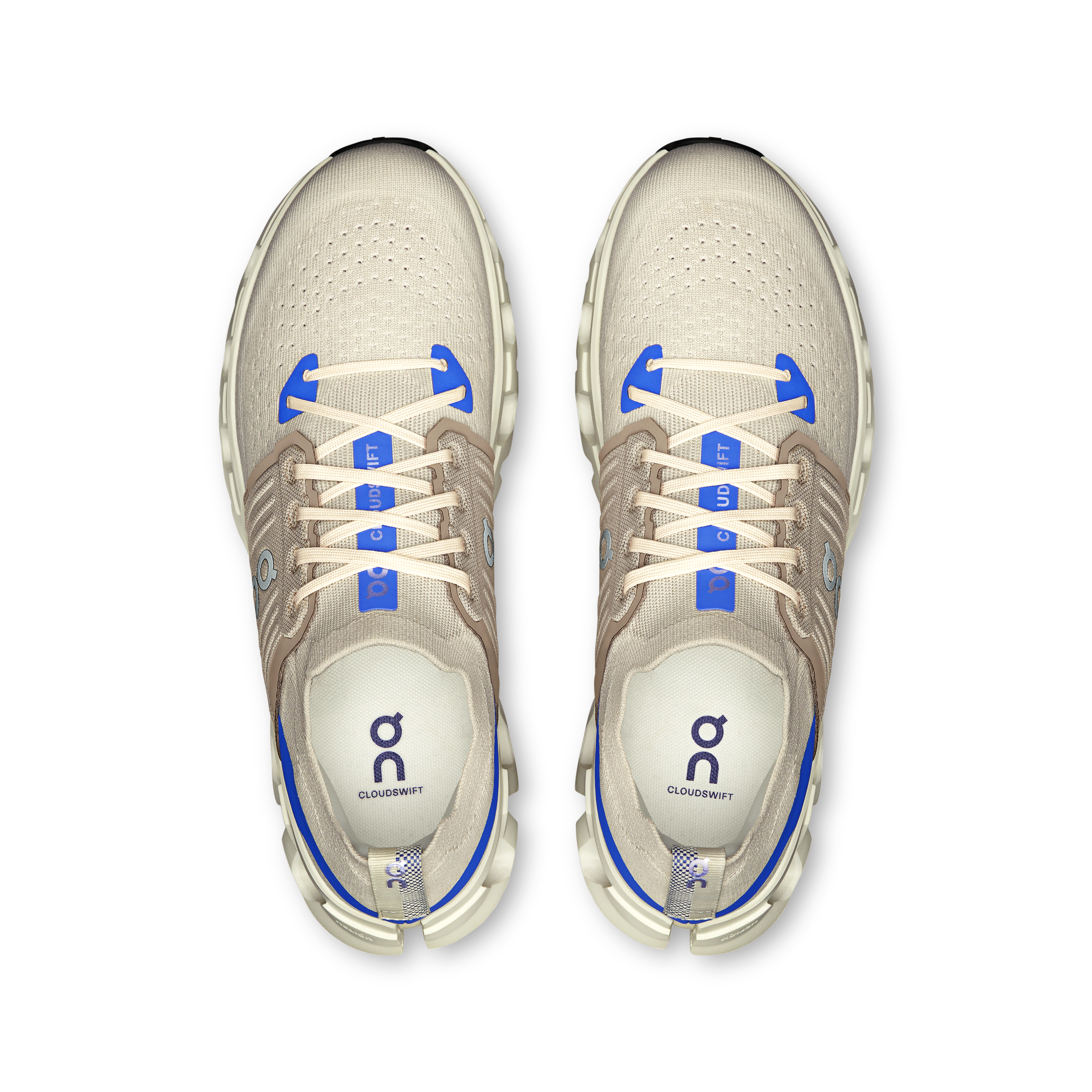 On Running Men's Cloudswift 4 Running Shoes - Lightweight & Breathable for Marathon Training - Cream/Cobalt Color - Perfect for Road Running, Gym Workouts & Daily Wear