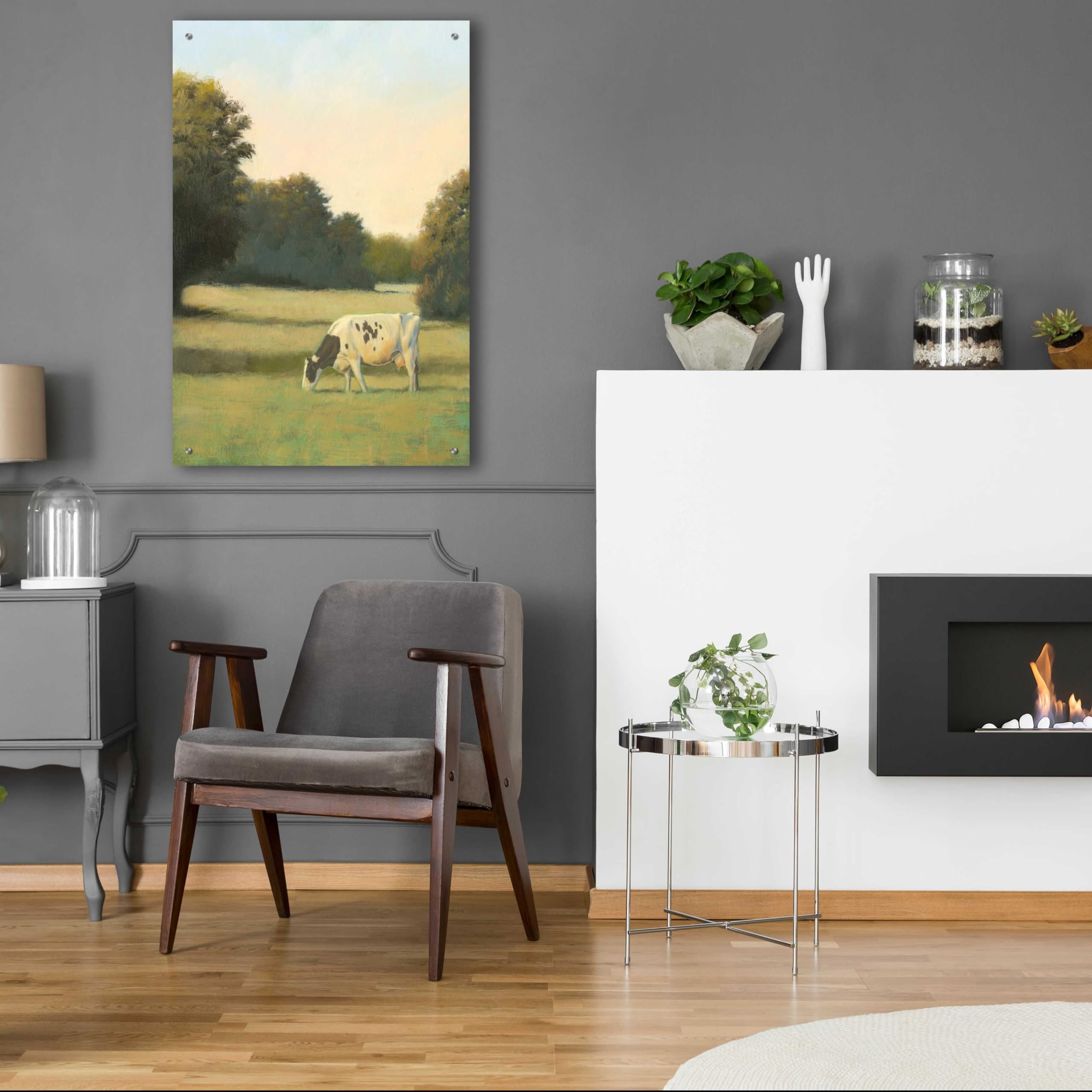 Morning Meadows I by James Wiens - Premium Acrylic Glass Wall Art 24x36 Inches - Modern Home & Office Decor for Living Room, Bedroom, Dining Area