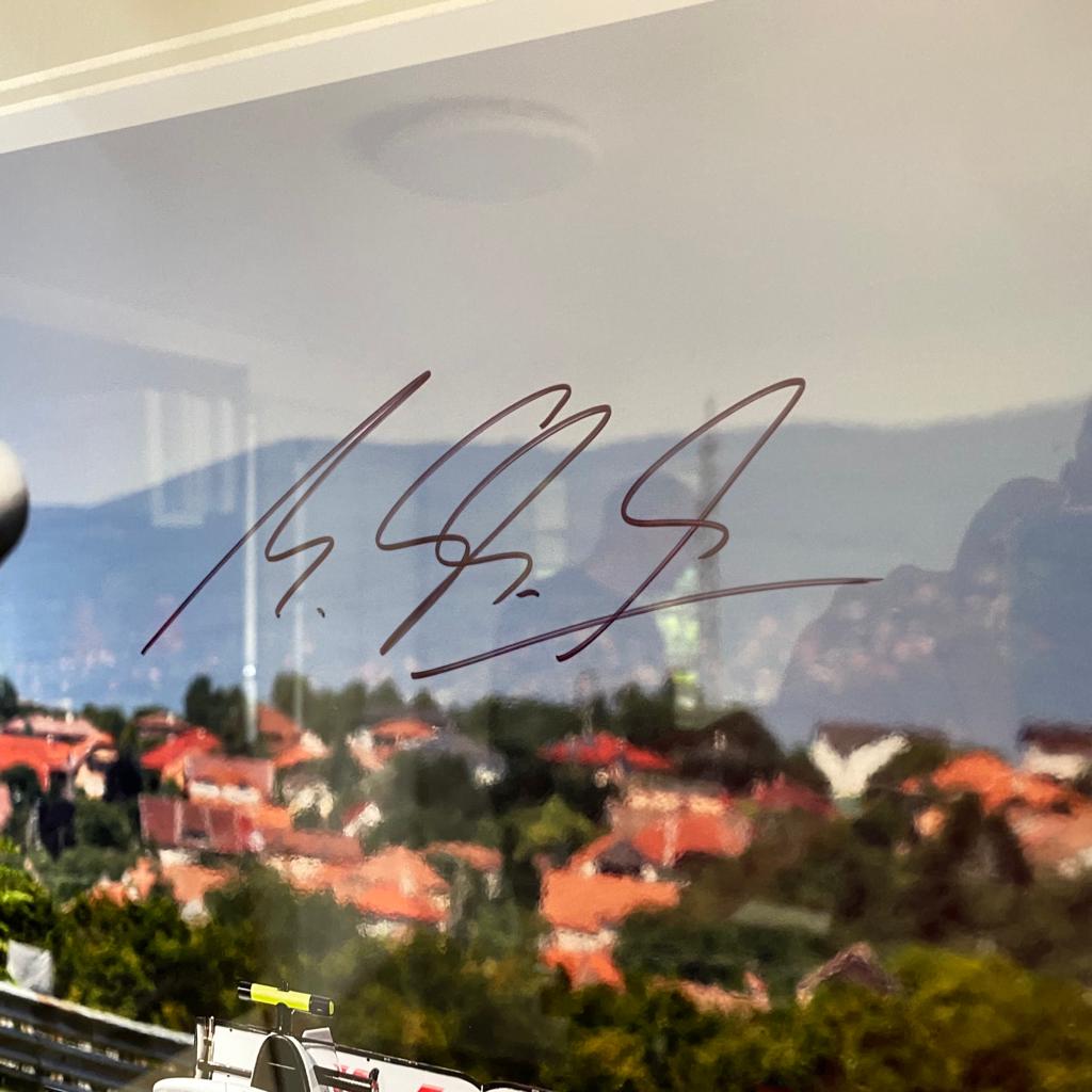Authentic Signed Mick Schumacher F1 Official Hungaroring 2021 Collectible - Perfect for Motorsport Fans and Memorabilia Collectors