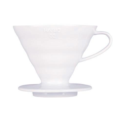 Hario V60 Ceramic Coffee Dripper - Premium Pour Over Coffee Maker for Home & Office Brewing - Perfect for Single Cup Drip Coffee, Specialty Coffee & Barista Use