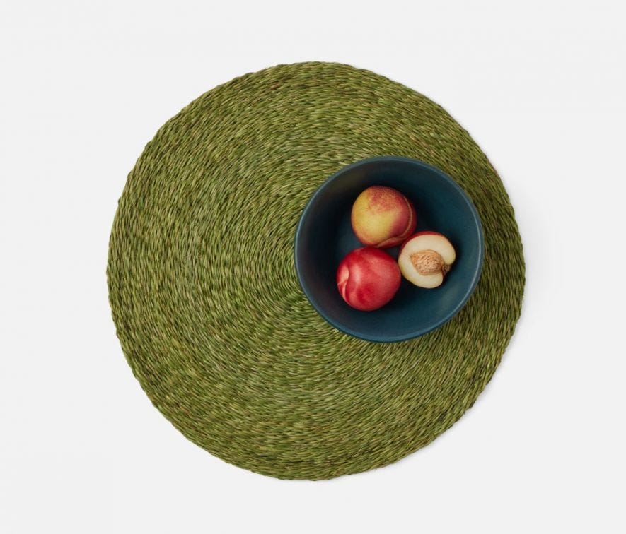 Eco-Friendly Fern Green Placemats Set of 4 - Waterproof & Heat-Resistant Table Mats for Dining, Kitchen, and Outdoor Use - Perfect for Home Decor, Parties, and Picnics
