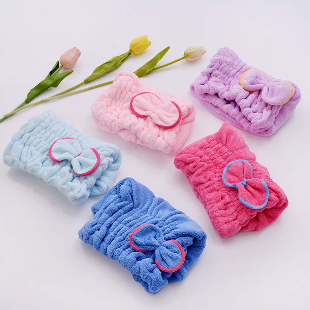 LALAFINA 3pcs Fast Dry Hair Towel Wrap for Women & Kids - Quick Absorbent Hair Turban for Swimming & Shower