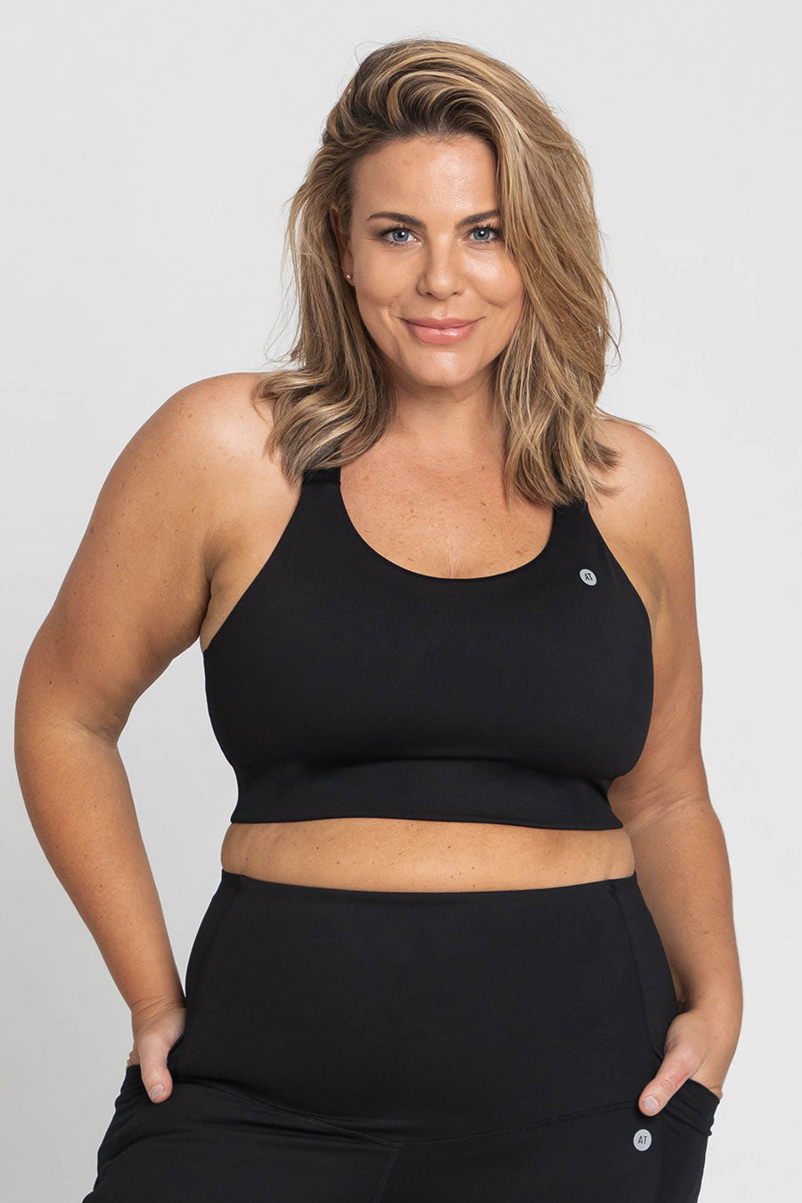 Adjustable Utility Move Bra - Comfortable & Supportive for Yoga, Running & Daily Wear - Black