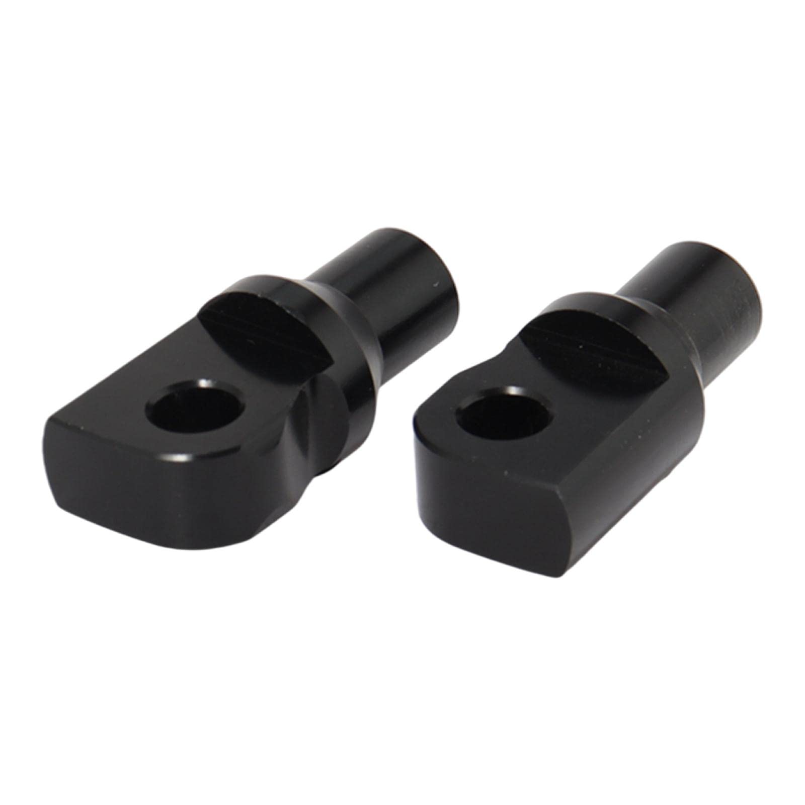 Ronyme 2-Pack Splined Male Mount Peg Adapters - Easy Installation Black Metal Connectors for Furniture Assembly, DIY Projects & Home Decor