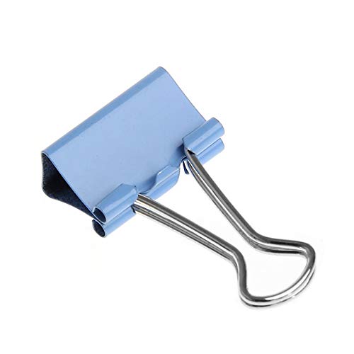 40Pcs Colorful Metal Binder Clips for Office & School - 19mm Width File Clips, Paper Organizer, Document Holder - Perfect for Organizing Files, Notes, and Office Supplies (DXAC)