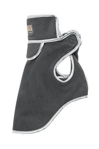Polar Protection Dog Coat - Easy-On Velcro Adjustable Fleece Jacket for Small, Medium & Large Dogs - Cold Weather Warm Vest Sweater (X-Large, City Grey) - Perfect for Winter Walks & Outdoor Adventures
