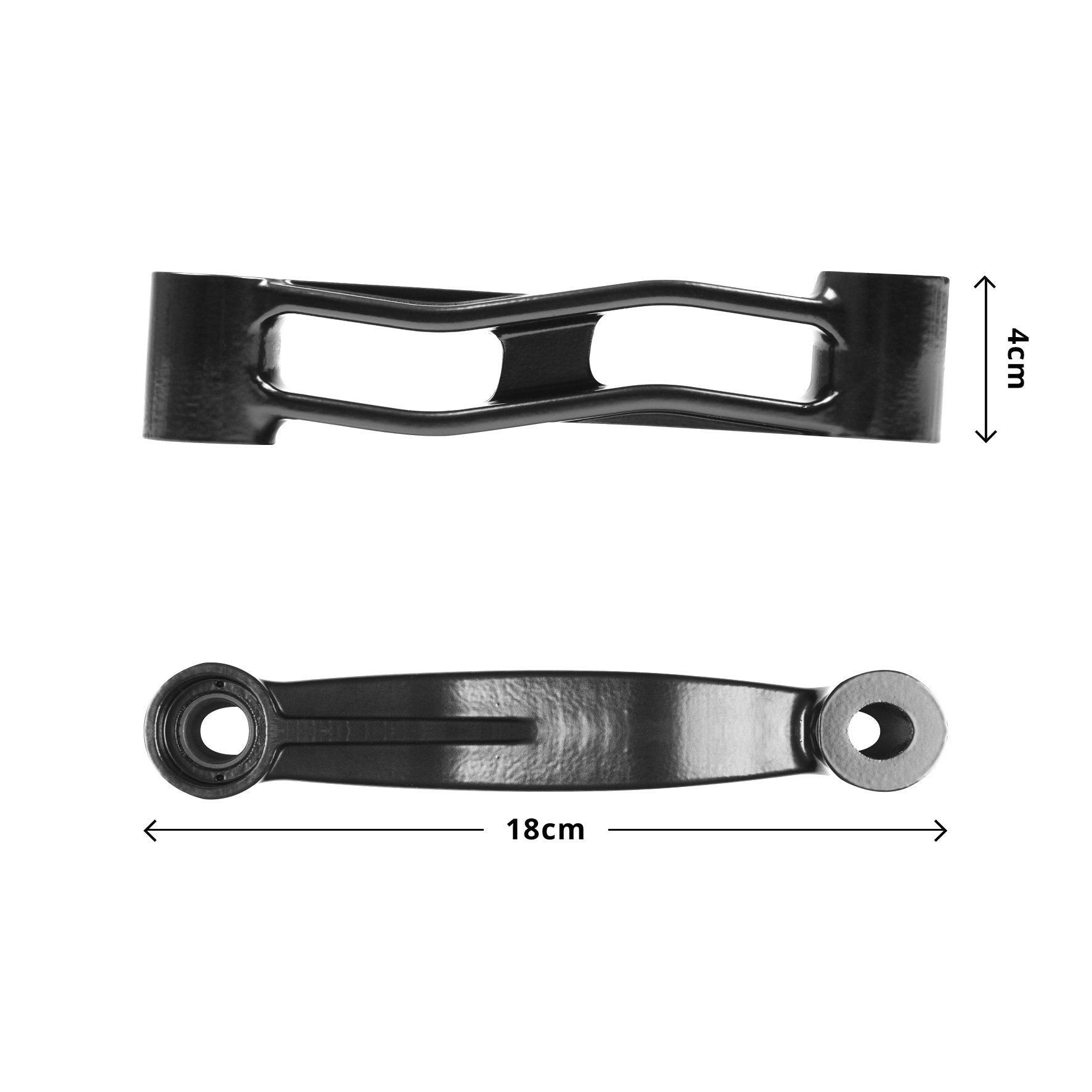Duronic DM35 Single Monitor Arm - Aluminum VESA Mount Compatible with Duronic DM351, DM352, DM353, DM354 Desk Mounts | 18cm x 4cm Black Adjustable Monitor Stand | Perfect for Home Office, Gaming & Workspace Setup