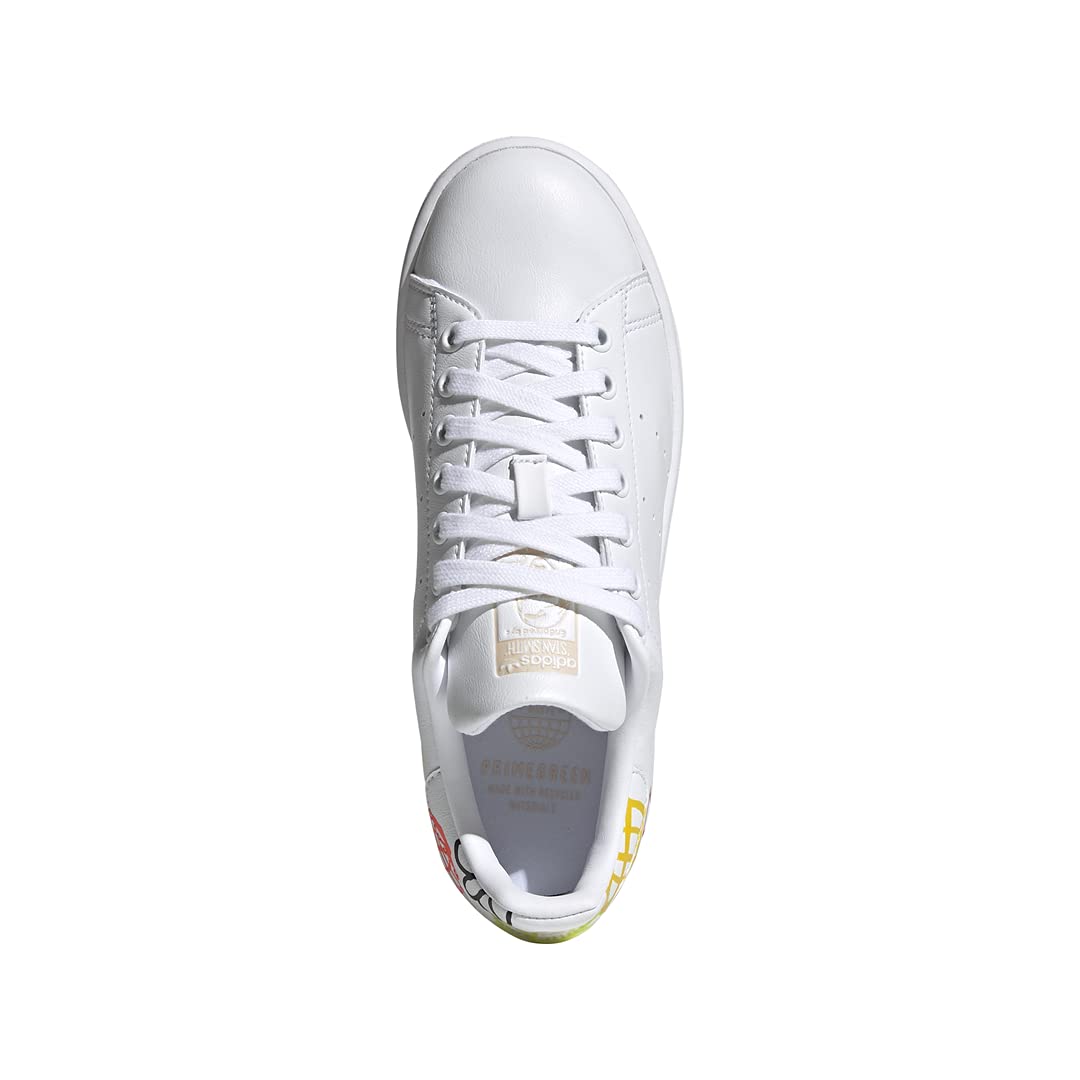 adidas Originals Women's Stan Smith Sneakers - White/Halo Ivory/White, Size 8.5 US | Classic Comfortable Tennis Shoes for Casual Wear, Work & Everyday Fashion