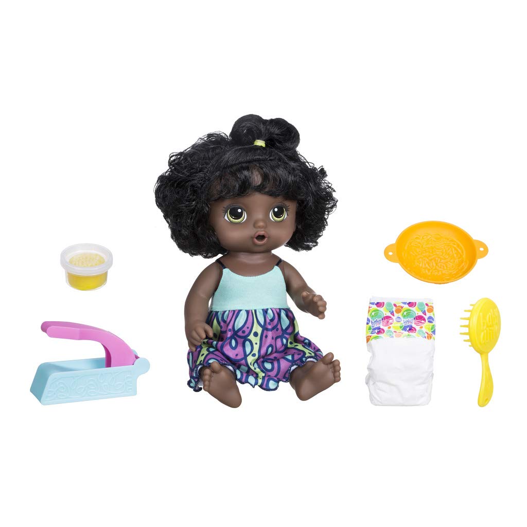 Baby Alive Delicious Spaghetti Doll with Black Hair (Hasbro C0965105) - Interactive Pretend Play Toy for Toddlers & Kids Ages 3+ | Perfect for Role Play, Birthday Gifts & Imaginative Playtime