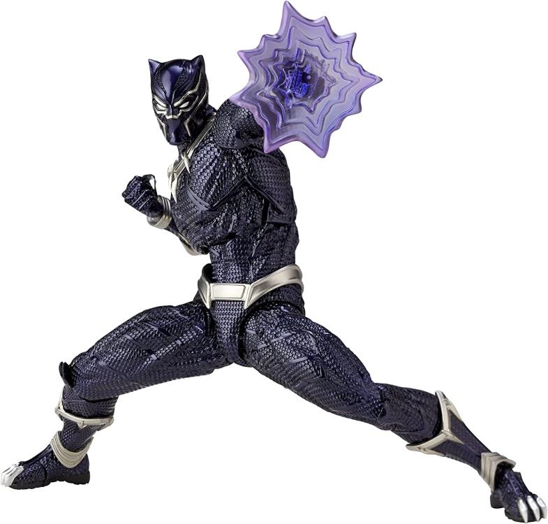 Amazing Yamaguchi Revoltech No. 030 Black Panther Action Figure - Highly Articulated Collectible for Marvel Fans & Display