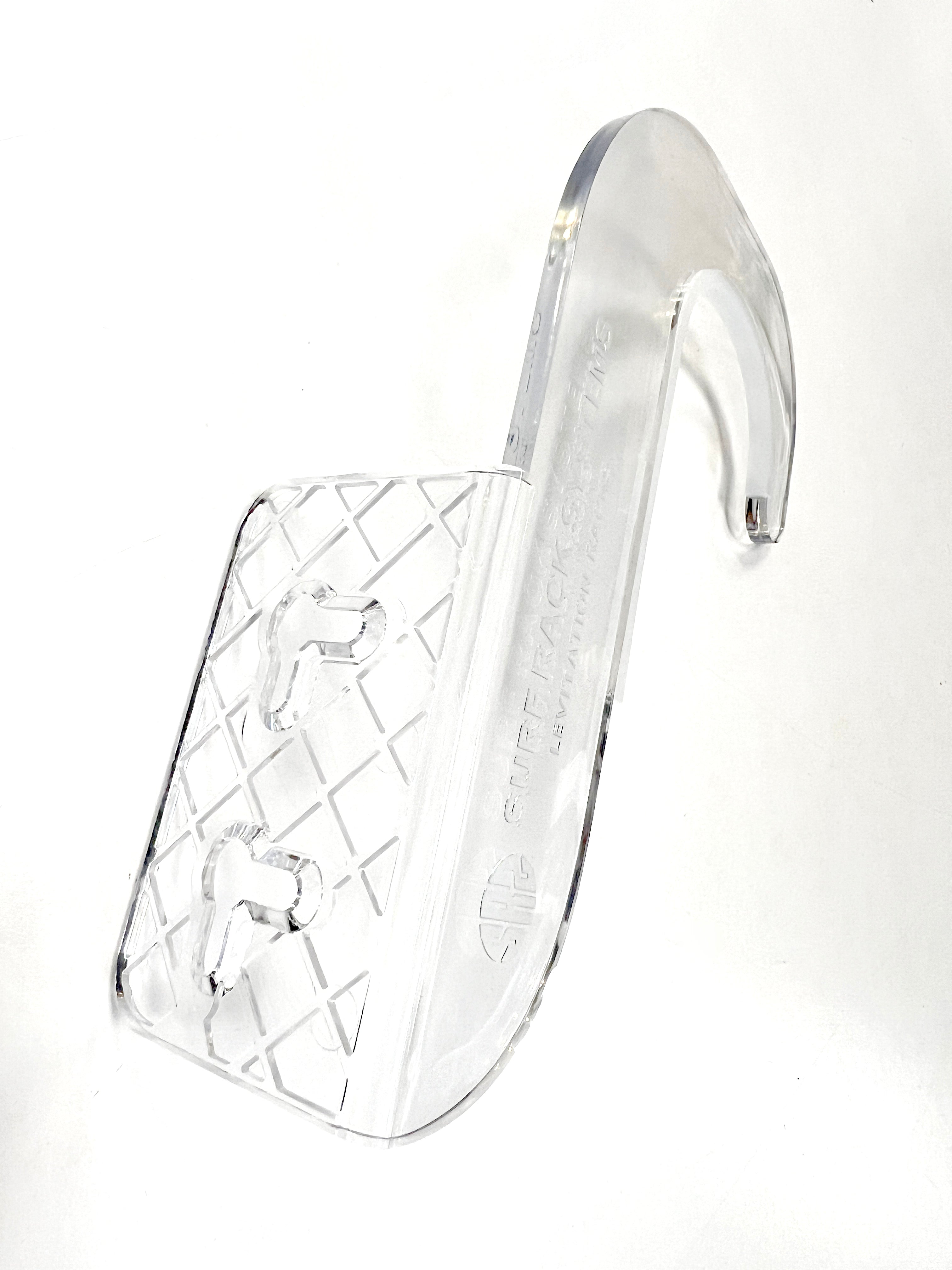 Floating Surfboard Wall Mount - Clear Acrylic Display Rack for Easy Storage & Stylish Home Decor | Perfect for Beach Houses, Surf Shops & Modern Living Spaces