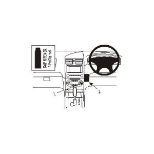 ClicOn No Holes Center Low Dash Mount for Ford Falcon BA BF (2003-2009) & Ford Falcon BA BF Wagon (2003-2010) - Perfect for GPS, Phone Holders & Car Accessories Installation