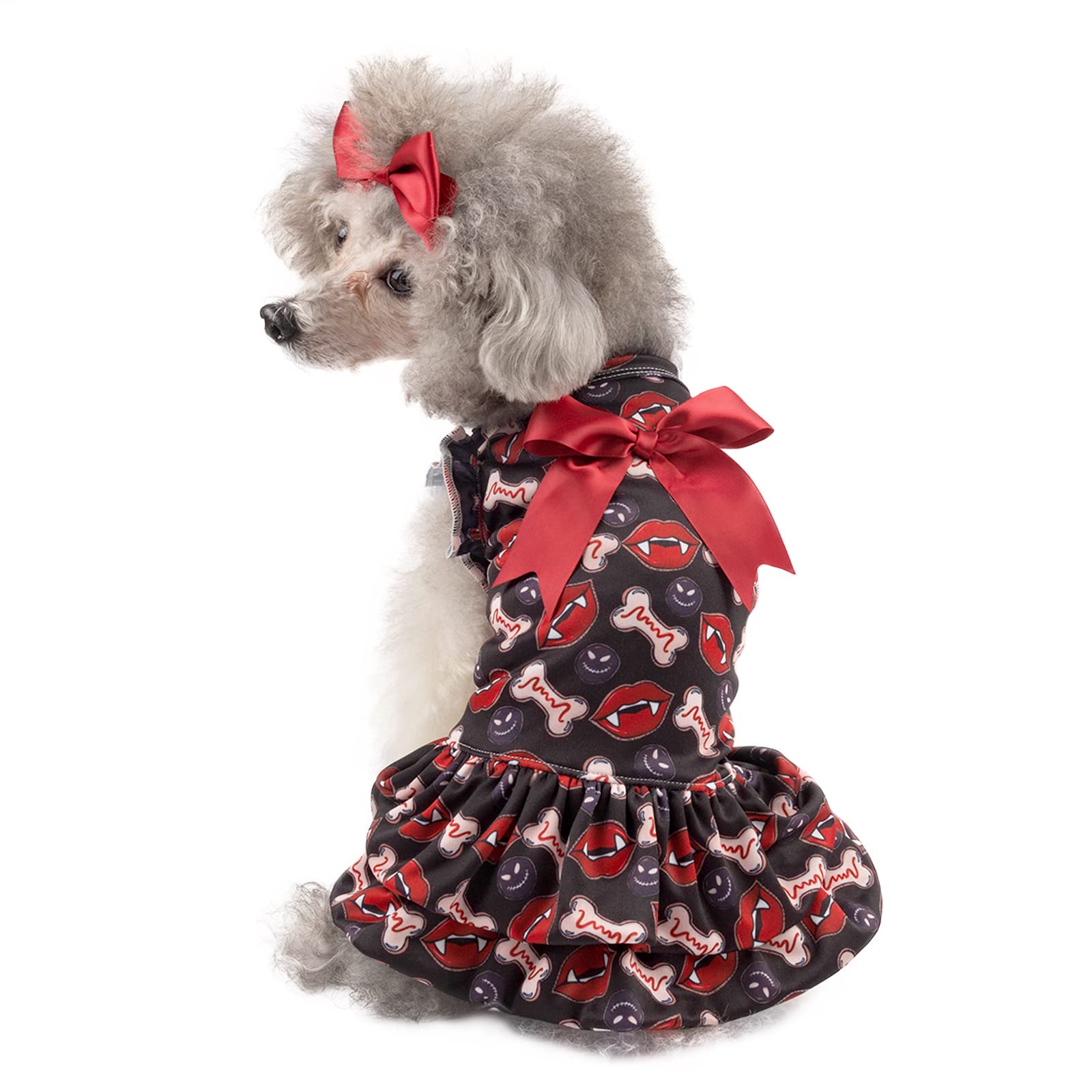 CuteBone Dog Dress - Adorable Puppy Skirt & Cat Outfit | Pet Clothes for Small Dogs | Birthday Costume Gift for Girl Dogs | Perfect for Parties, Photos & Special Occasions