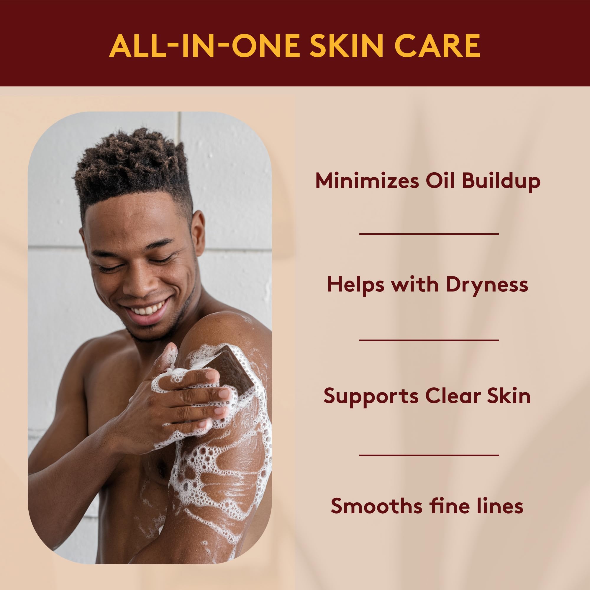 Okay African Black Soap - 5.5 oz | Natural Skin Cleansing Bar for Acne, Eczema & Dark Spots | Perfect for Face & Body Care Routine