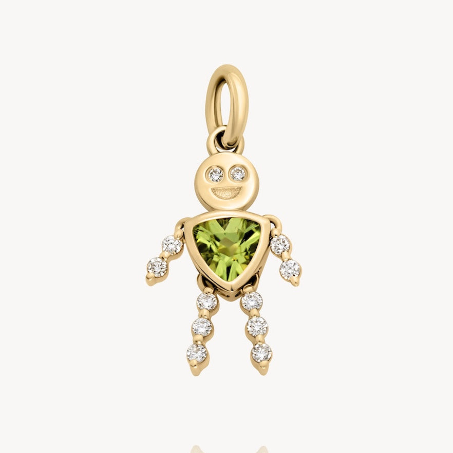 August Boy Lulu & Lox Peridot Charm - Elegant Jewelry for Women | Perfect for Birthstone Gifts, Everyday Wear & Special Occasions