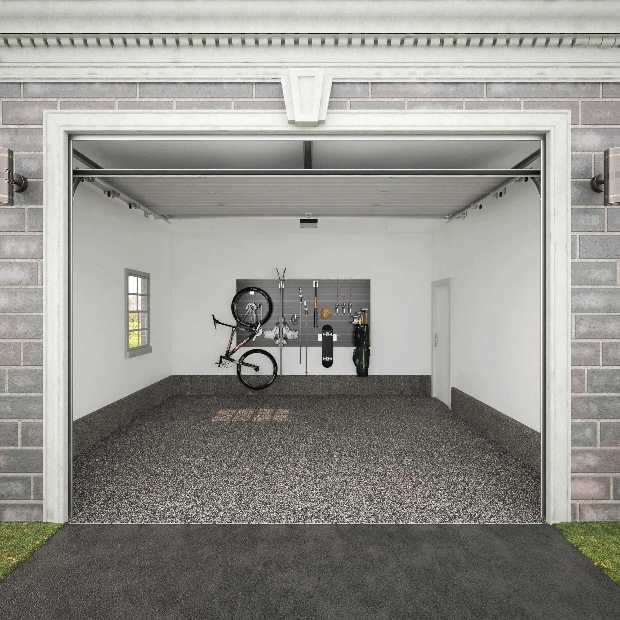 PVC Slatwall Sports Bundle - Durable Wall Panel System for Organizing Sports Equipment | Perfect for Garages, Gyms & Retail Stores