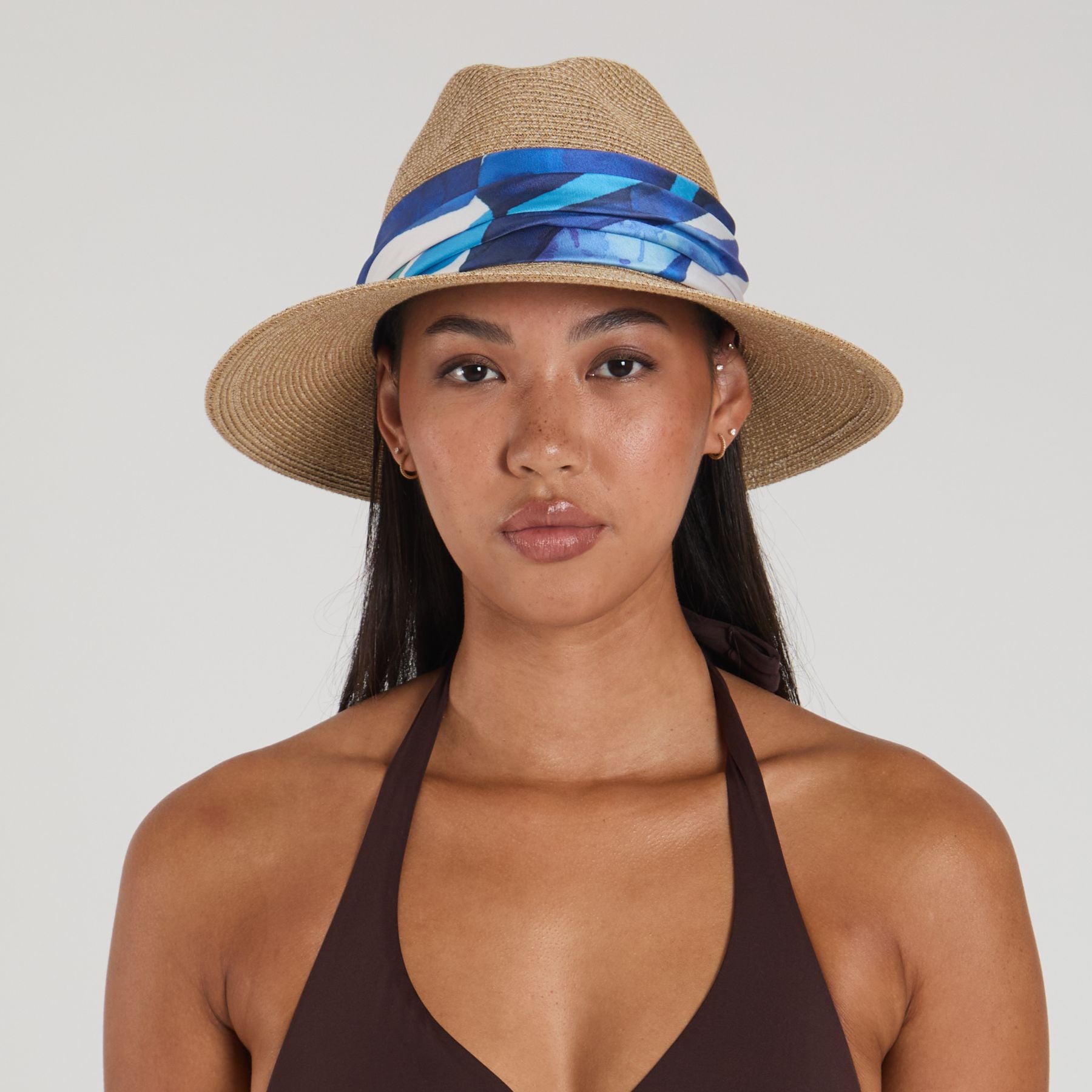 Courtney Toyo Packable Fedora Hat for Women & Men - Foldable Travel Sun Hat with UPF 50+ Protection - Perfect for Beach, Hiking, and Outdoor Adventures