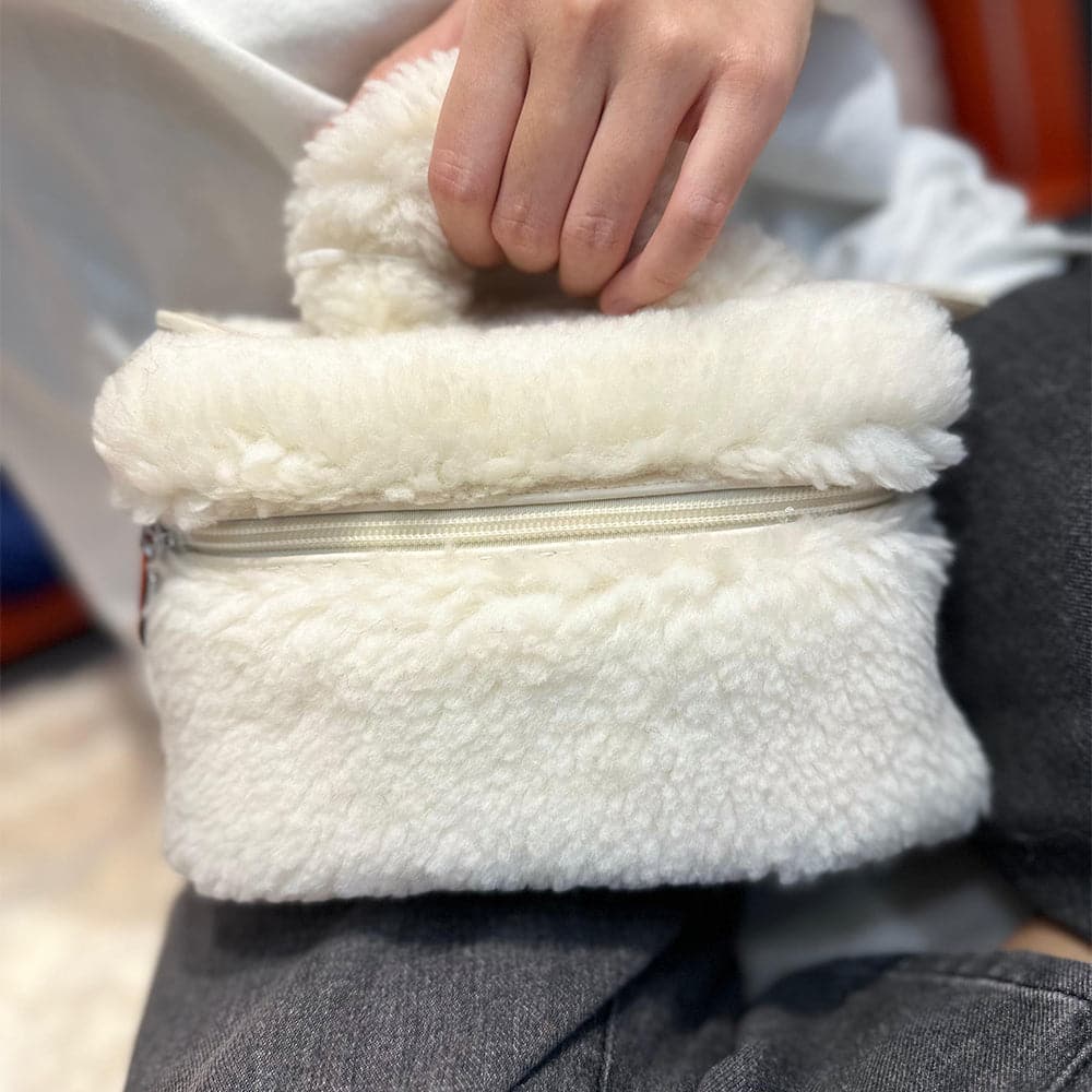 AG Collective Fashionable Fluffy Crossbody Bag for Women - Trendy Soft Faux Fur Shoulder Handbag Purse - Perfect for Casual Outings, Shopping & Date Nights