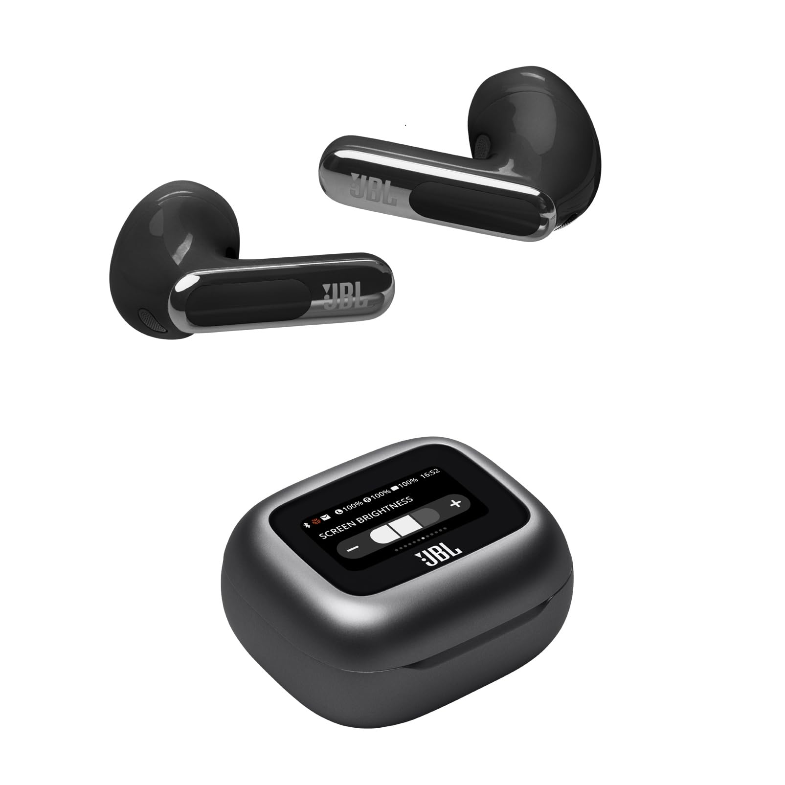 JBL Live Flex 3 Wireless Bluetooth Earbuds - 50H Battery, True Adaptive Noise Cancelling, Hi-Res Audio, IP54 Waterproof, Open-Back Stick Design (Black) | Perfect for Gym, Commuting & Travel