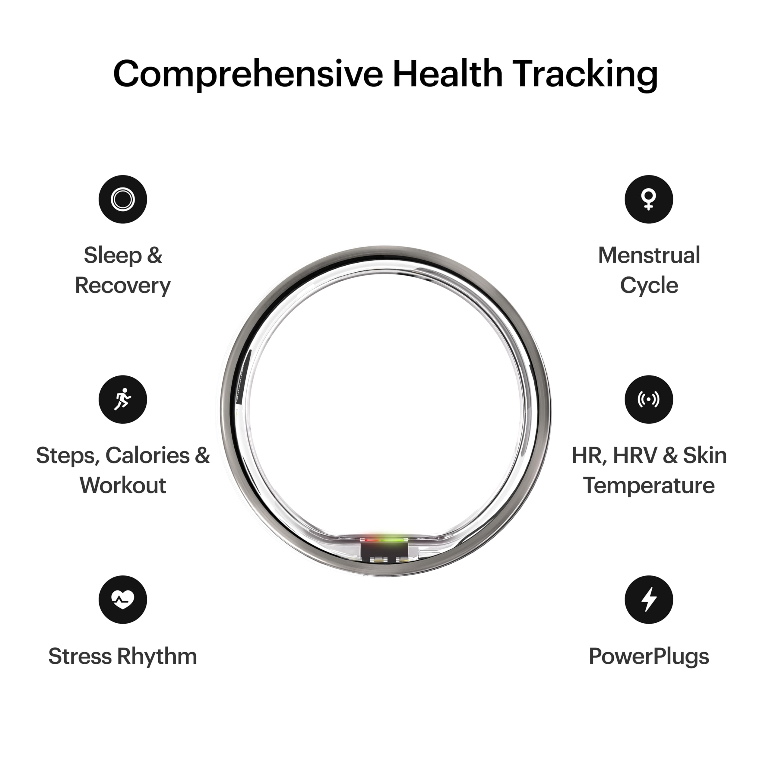 ULTRAHUMAN Ring AIR - Smart Ring for Sleep Tracking & Fitness Monitoring, Wearable Health Tracker for Women & Men, No Subscription Fee for Basic Features - Perfect for Nighttime Sleep Analysis & Daily Activity Tracking