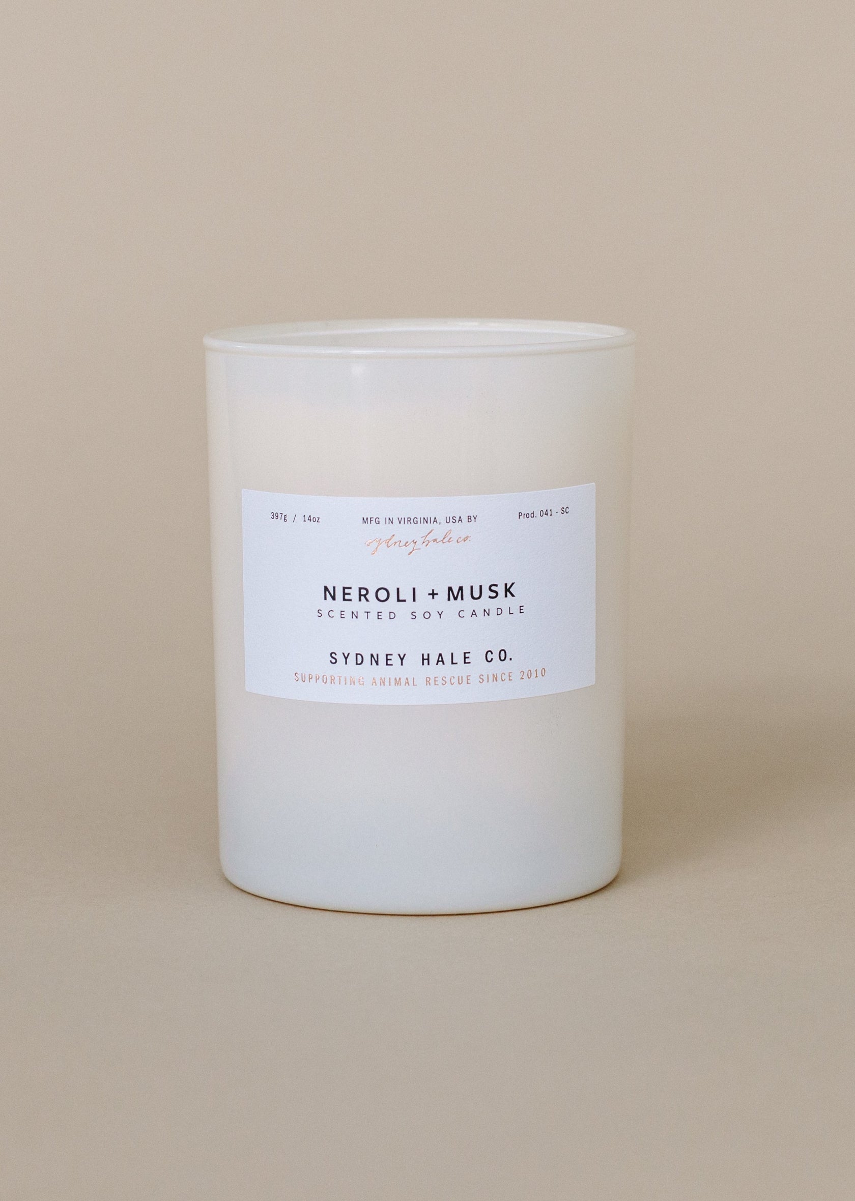 Neroli & Musk Scented Soy Candle - Handmade in Sydney | Perfect for Relaxation, Meditation & Home Aromatherapy