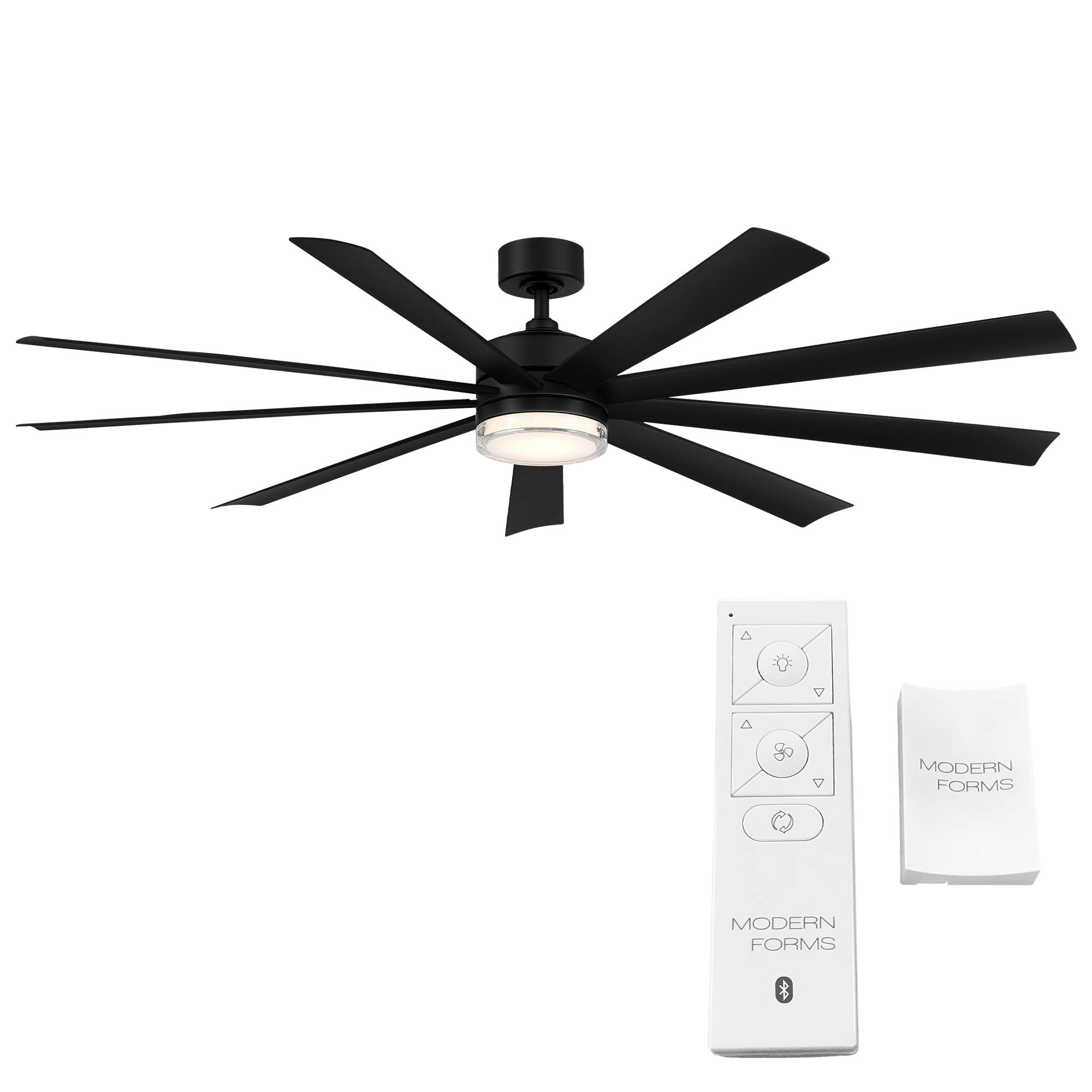 Wynd XL Smart 72-Inch Indoor/Outdoor Ceiling Fan with 9 Blades, 3000K LED Light Kit, Remote Control, Alexa & Google Assistant Compatible, iOS/Android App Integration – Perfect for Living Rooms, Patios, and Bedrooms