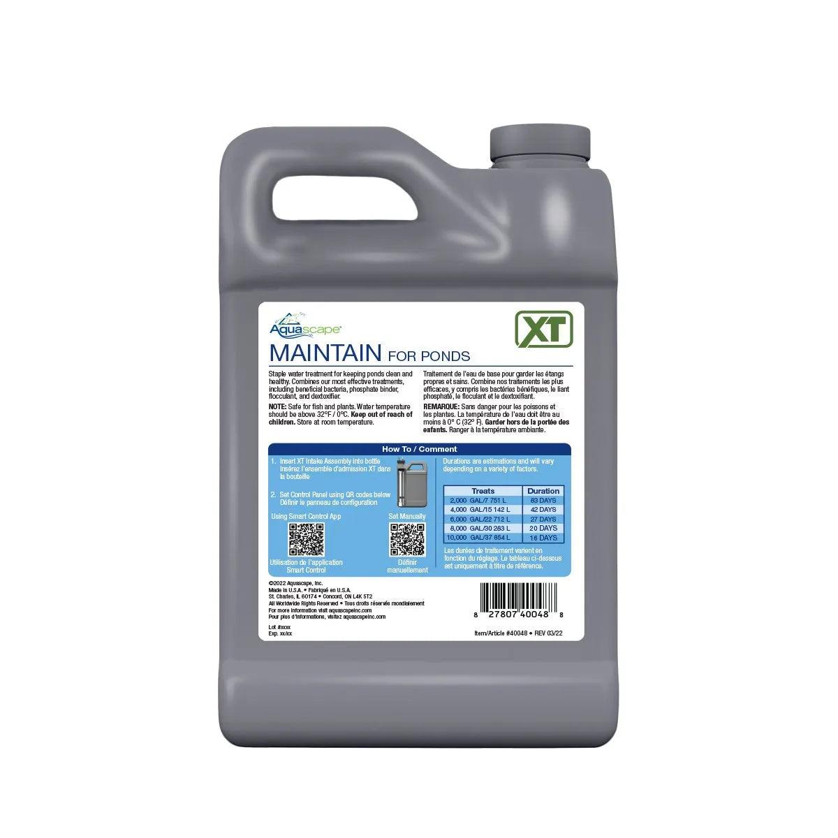Maintain for Ponds XT - Premium Pond Water Treatment & Algae Control Solution | Keep Your Garden Pond Clean & Healthy | Perfect for Koi Ponds, Water Gardens & Outdoor Fountains