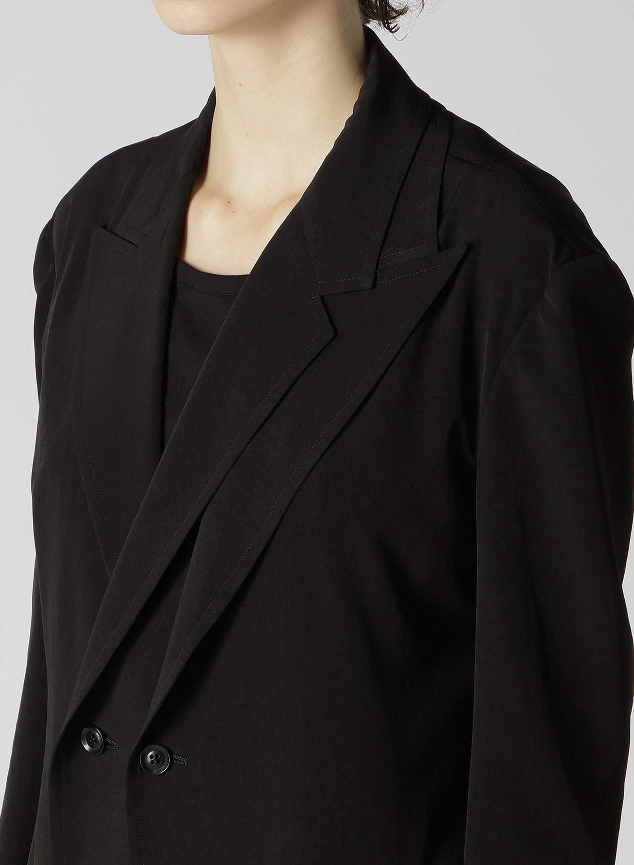 Elegant Crepe de Chine Double Front Jacket for Women - Lightweight & Stylish Outerwear for Work, Dates & Special Occasions
