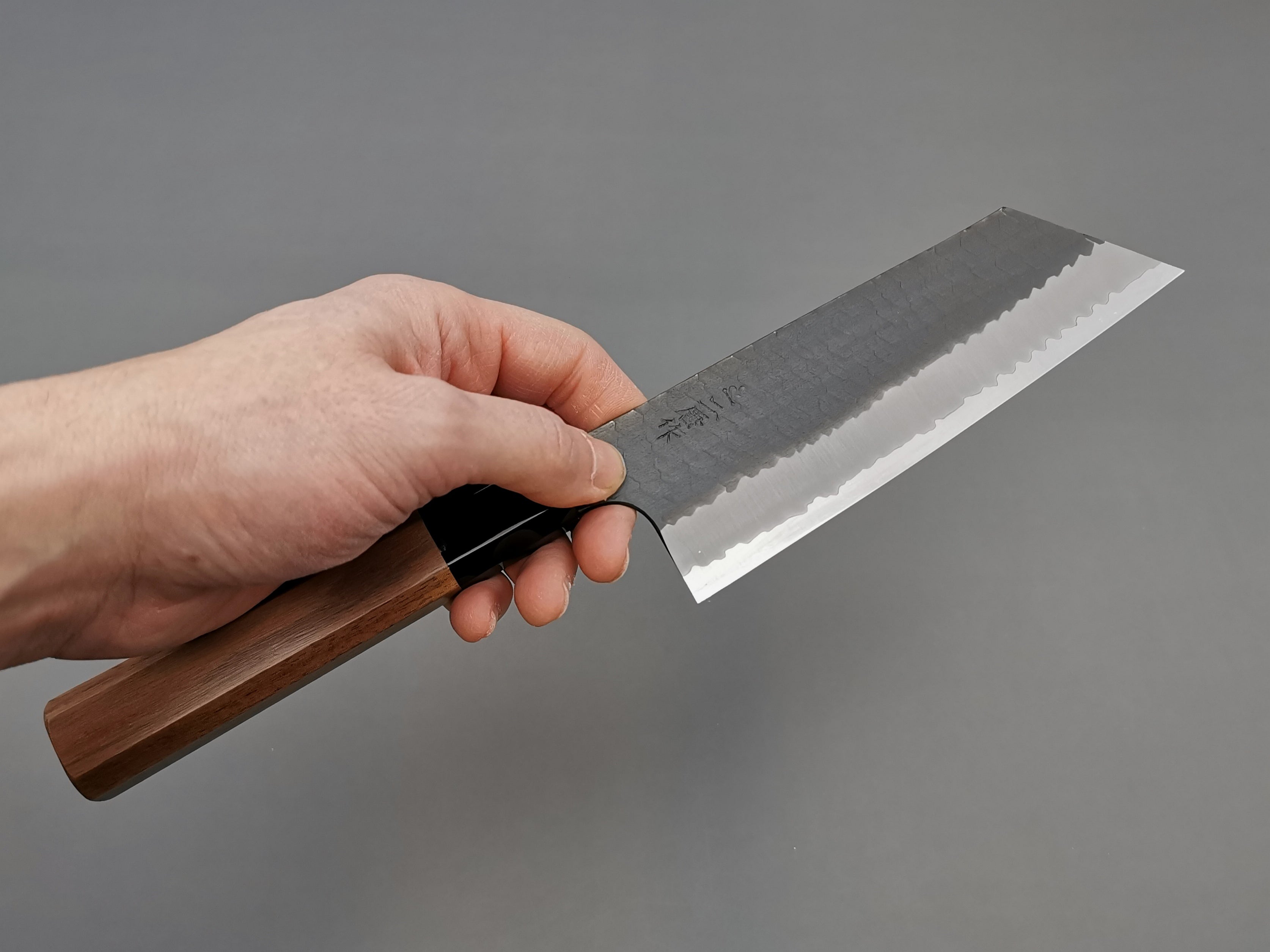 Premium Nigara Hamono SG2 Tsuchime Nakiri Knife - Japanese Damascus Steel Vegetable Chopper for Professional Chefs & Home Cooking - Perfect for Slicing, Dicing & Precision Vegetable Prep