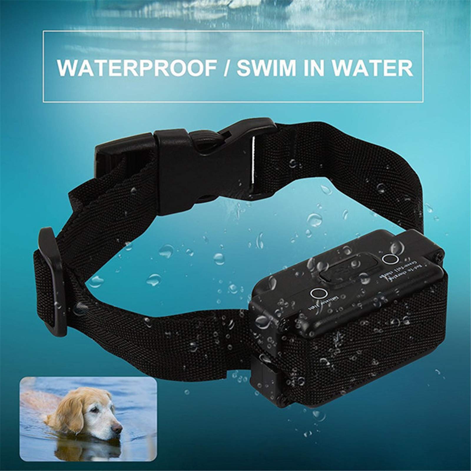 Underground Electric Dog Fence System - Waterproof Rechargeable In-Ground Pet Containment with Vibration, Shock & Tone Correction for Small, Medium & Large Dogs (3-Dog Kit) - Perfect for Backyard Safety & Dog Training