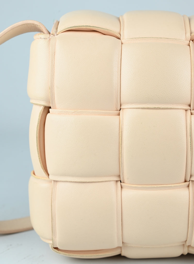 Bottega Veneta Padded Cassette Bag in Pink - Luxury Crossbody Shoulder Bag for Women | Perfect for Date Night, Office & Travel Accessories