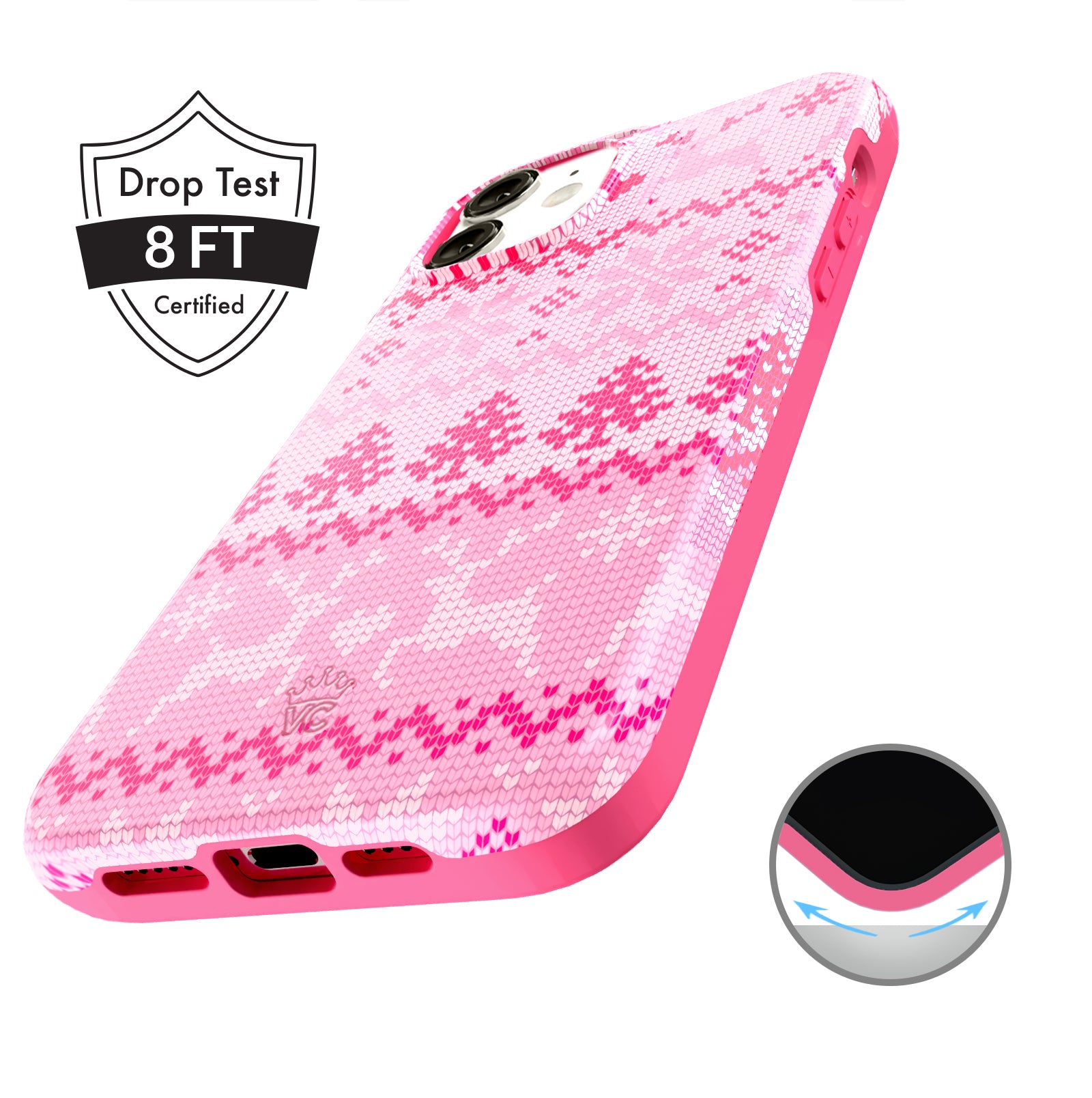 Bubble Gum Sweater iPhone Case - Trendy Knit Design Protective Cover for iPhone 13/14/15 Pro Max - Perfect for Fall Fashion, Cozy Outfits & Instagram Photos