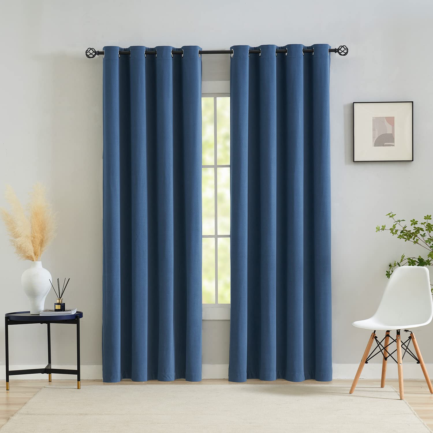 Dreaming Casa Blue Velvet Curtains 72