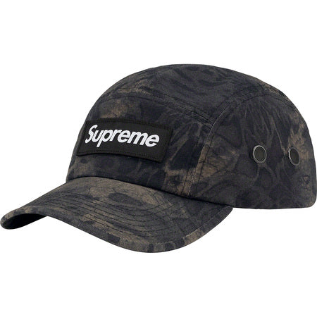 Supreme Military Camp Cap - Black Camo Design | Tactical Style Hat for Outdoor Adventures & Streetwear Fashion