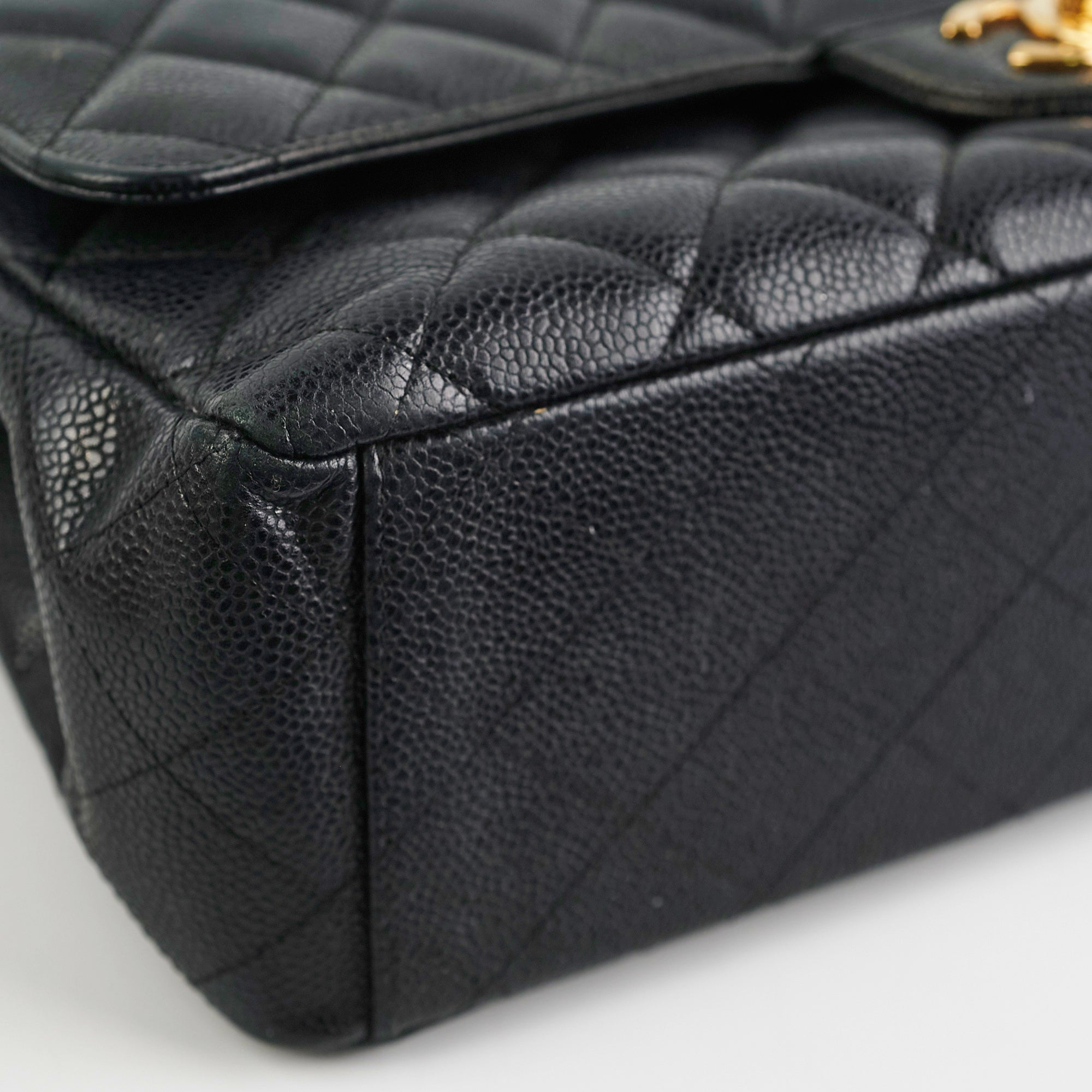 Chanel Maxi Jumbo Double Flap Bag in Black Caviar Leather - Luxury Designer Handbag for Women, Perfect for Work, Travel & Special Occasions