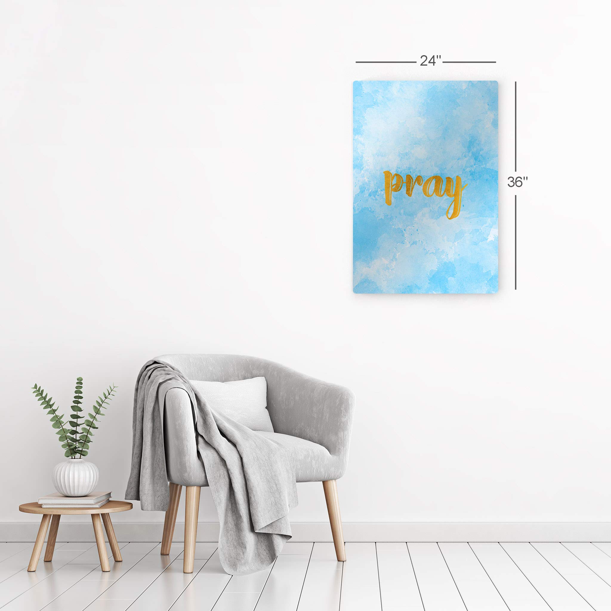 Smile Art Design Christian Wall Art - 12x8 Inch Metal Print with Bible Verse, Inspirational Religious Gift, Ready to Hang - Perfect for Home Decor, Church, Office & Prayer Room (Made in USA)