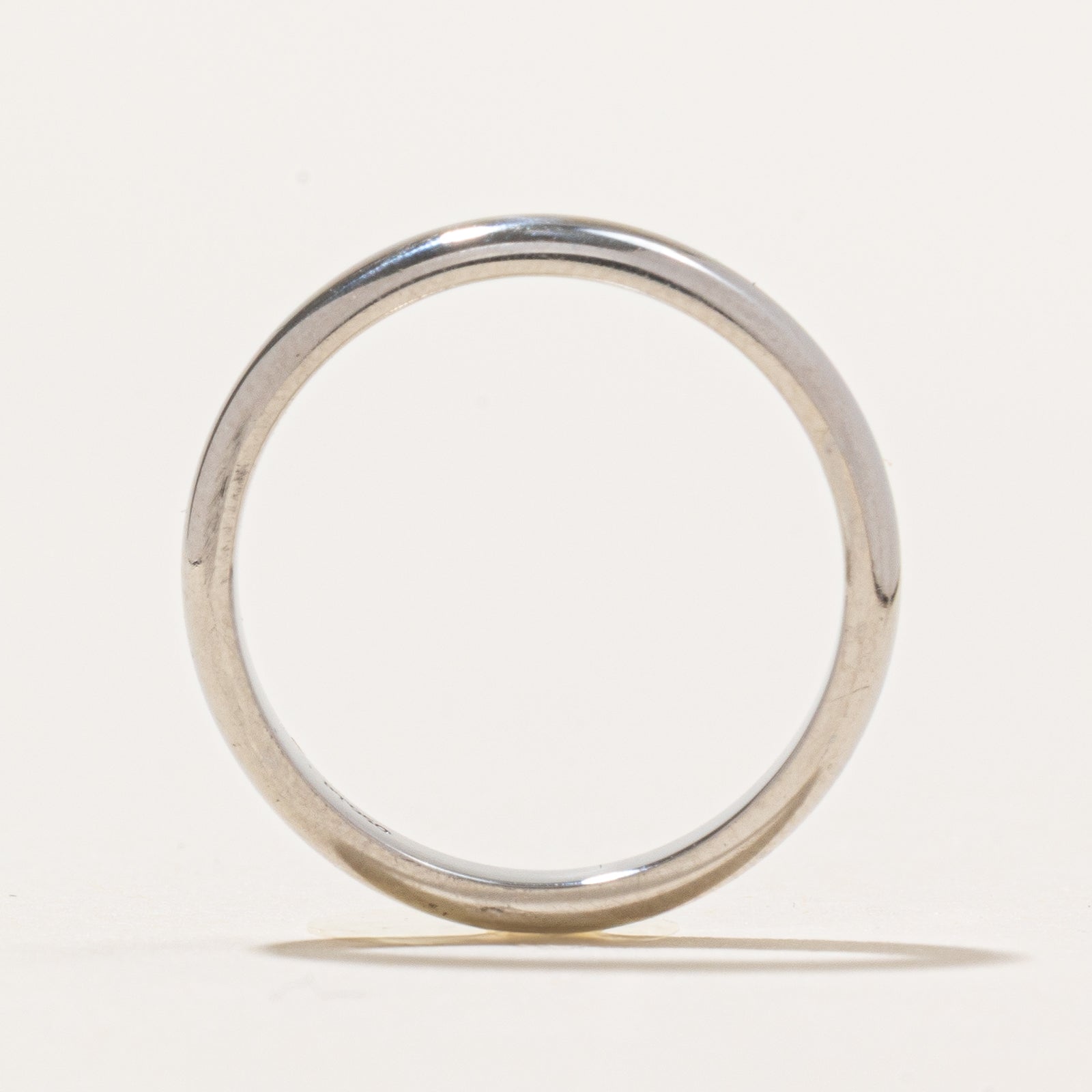 Platinum Plain Wedding Band Ring for Women - Size 4.5 - Classic Simple Wedding Jewelry for Brides, Anniversaries & Special Occasions