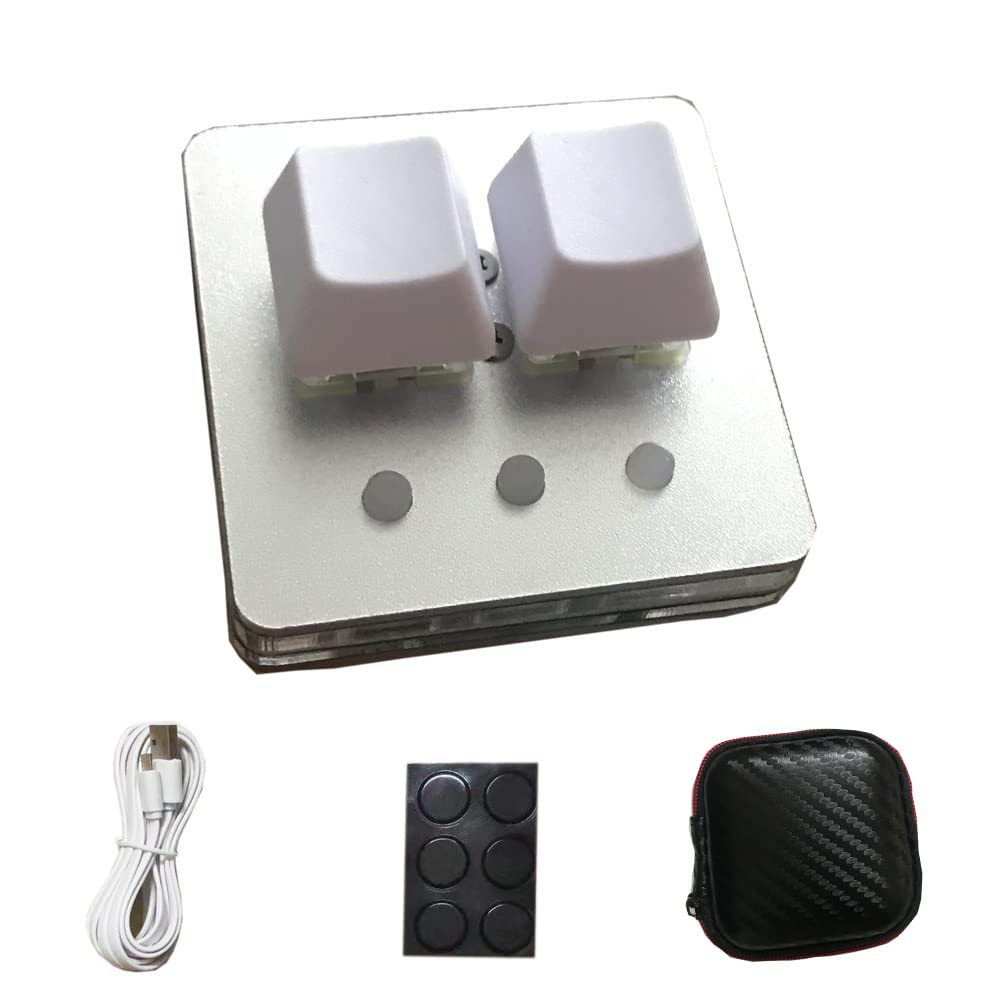 OSU Mechanical Gaming Keypad - 2 Programmable Macro Keys, Type-C Connection, Red LED Backlit | Perfect for OSU Rhythm Games, PC Gaming & Custom Keyboard Shortcuts