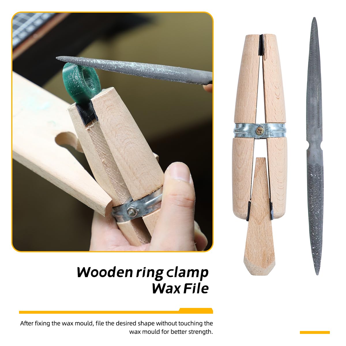 Professional Jewelry Wax Ring Sizer & Carving Tool Kit - Complete Lost Wax Casting Supplies with Ring Sizer Mandrel, Wax Tube, Saw Frame & File - Perfect for Jewelry Making, Ring Resizing & DIY Craft Projects
