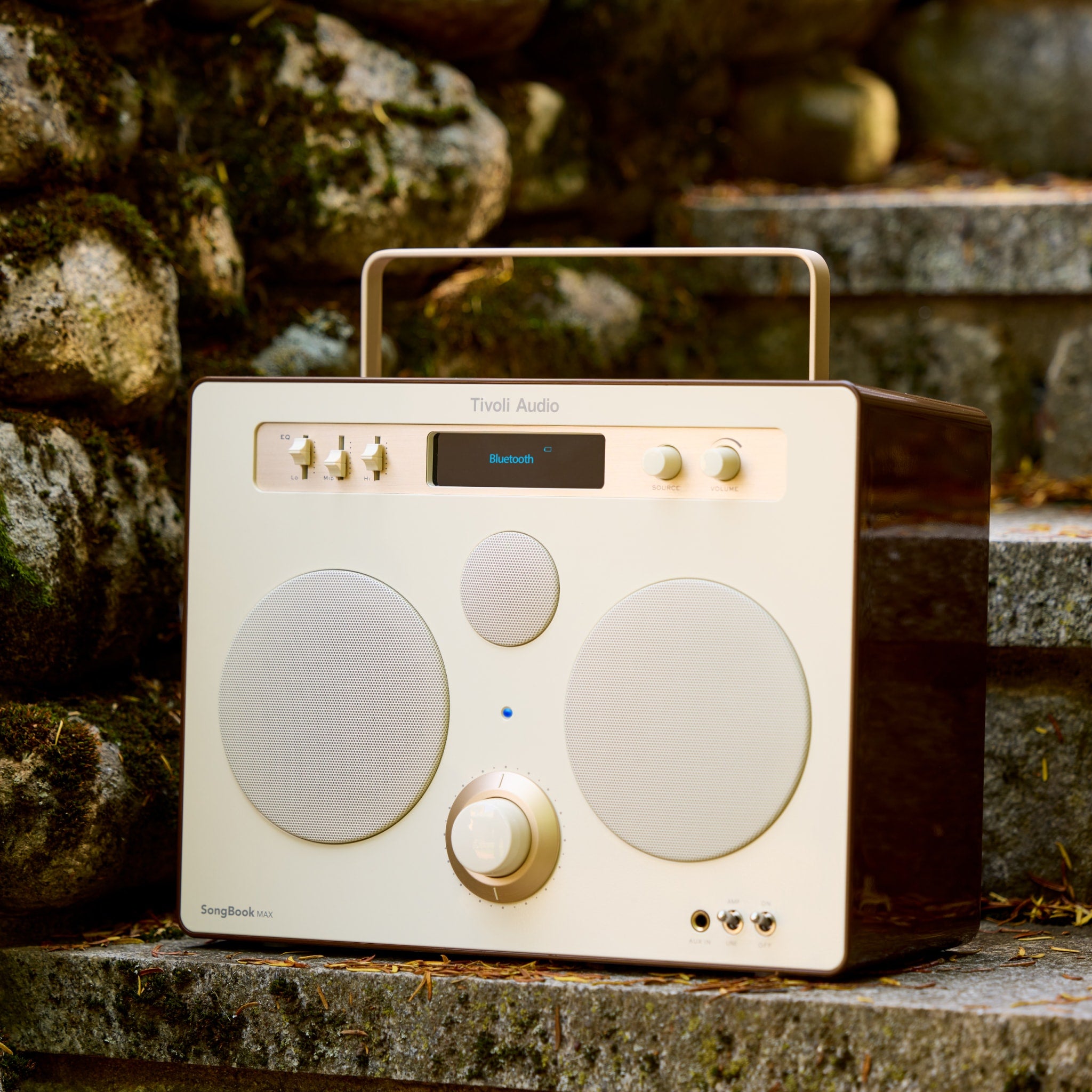 TIVOLI AUDIO Songbook Premium Wireless Bluetooth Speaker - High-Quality Sound System in Cream/Brown | Perfect for Home, Office & Outdoor Use