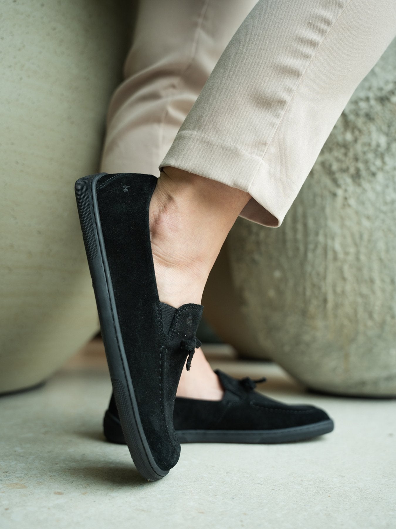 Barefoot Moccasins for Women - Be Lenka Aphrodite All Black Minimalist Shoes | Comfortable & Flexible for Yoga, Walking & Everyday Wear