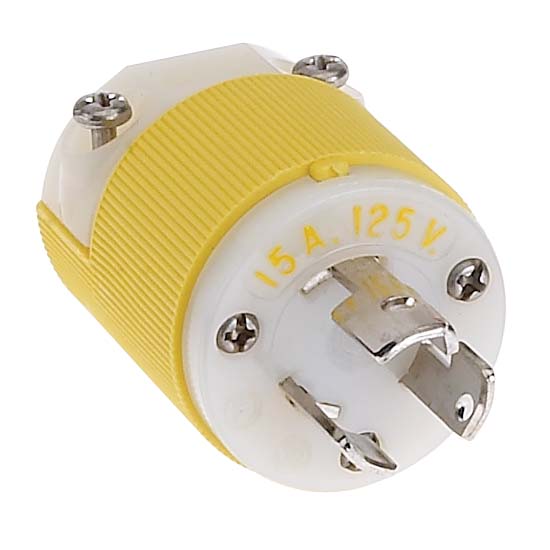 Hubbell 15 AMP Male Twist Lock Plug - Heavy Duty Electrical Connector for Generators, RVs & Industrial Equipment | Weatherproof & Durable Power Solution