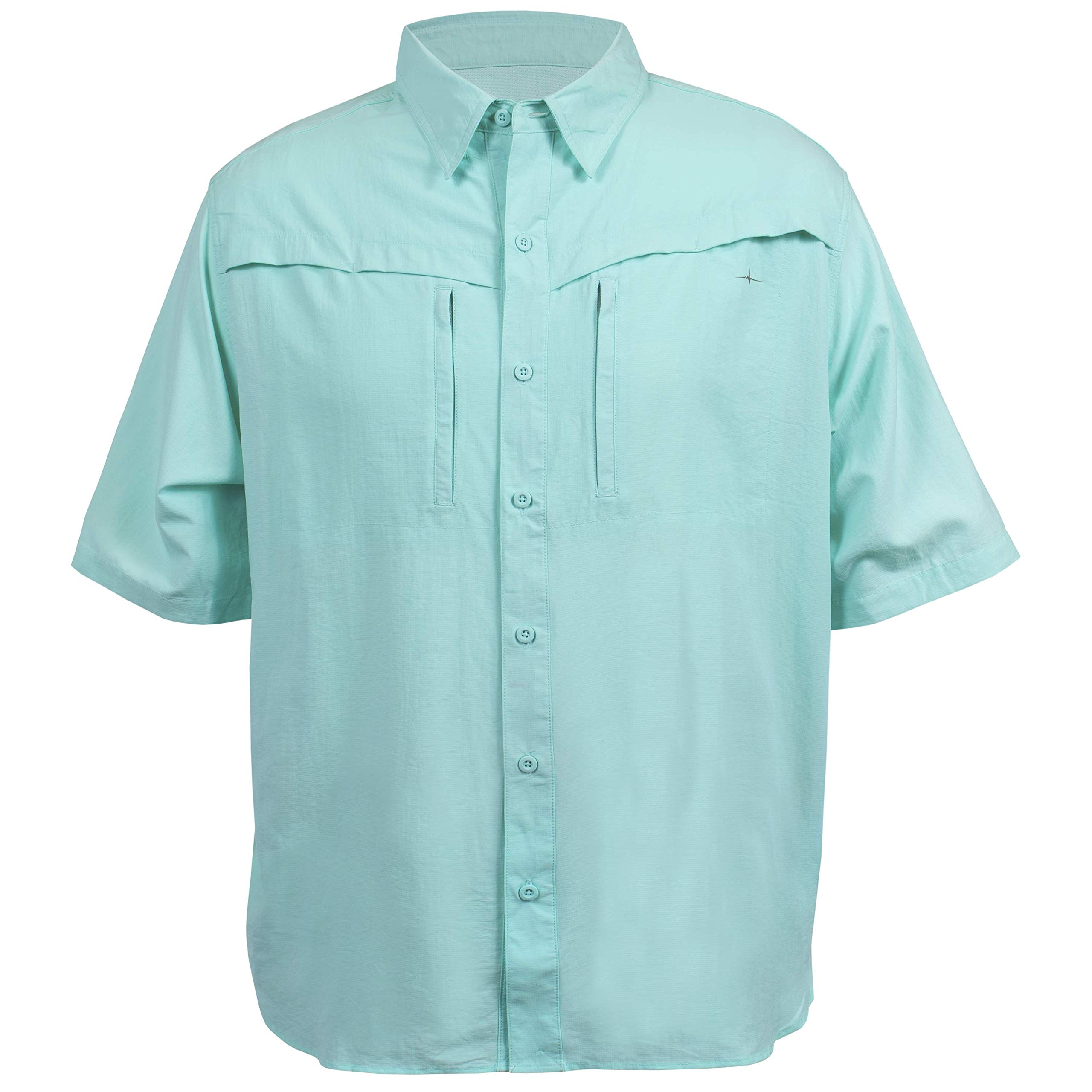 Men's Quick-Dry Travel Shirt Short Sleeve - Moisture Wicking, Breathable & Lightweight for Outdoor Adventures, Hiking & Summer Vacations