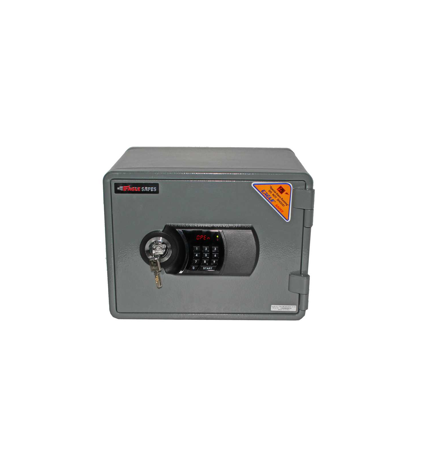 Fireproof Home & Business Safe Box - 37Kg Heavy Duty Security Safe for Documents, Cash, Jewelry - Eagle Safe Black - Ideal for Office, Bank, Hotel & Home Use